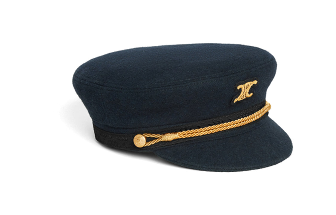 Lookbook (W) 셀린느 울 세일러 햇 자수 장식. 2AUS1327V07DN