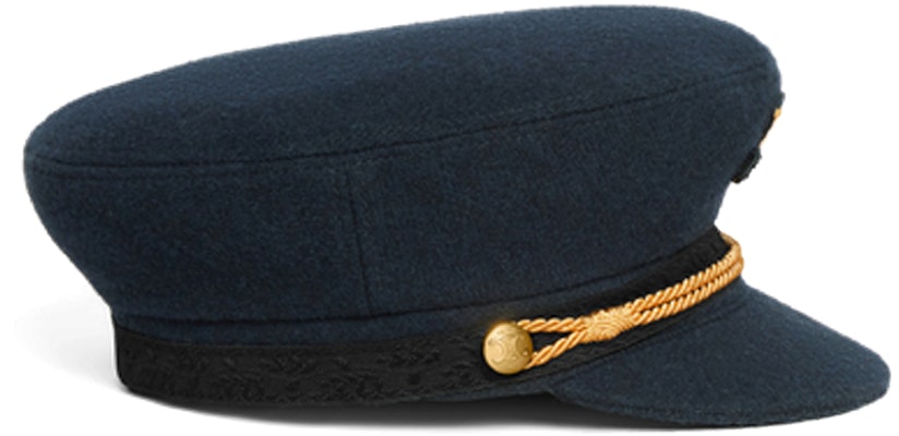 (Women) CELINE Wool Sailor Hat with Embroidered Appliqué. 2AUS1327V07DN Shop (Women) CELINE Wool Sailor Hat with Embroidered Appliqué. 2AUS1327V07DN