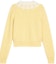 Lookbook (W) CELINE Suéter Amarillo de Punto FW22, Cuello de Encaje, Manga Larga Casual. 2A86K544M-11JO