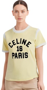 (W) CELINE 黄标印花短袖圆领T恤 SS22 2X97A671Q-11PK Sizing (W) CELINE 黄标印花短袖圆领T恤 SS22 2X97A671Q-11PK