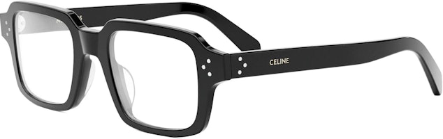 (Women) CELINE Acetate Rectangular Optical Glasses for Women - Black CL50144U001 (Women) CELINE Acetate Rectangular Optical Glasses for Women - Black CL50144U001