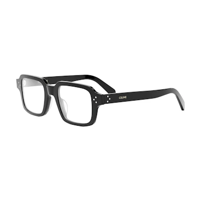 (Women) CELINE Acetate Rectangular Optical Glasses for Women - Black CL50144U001
