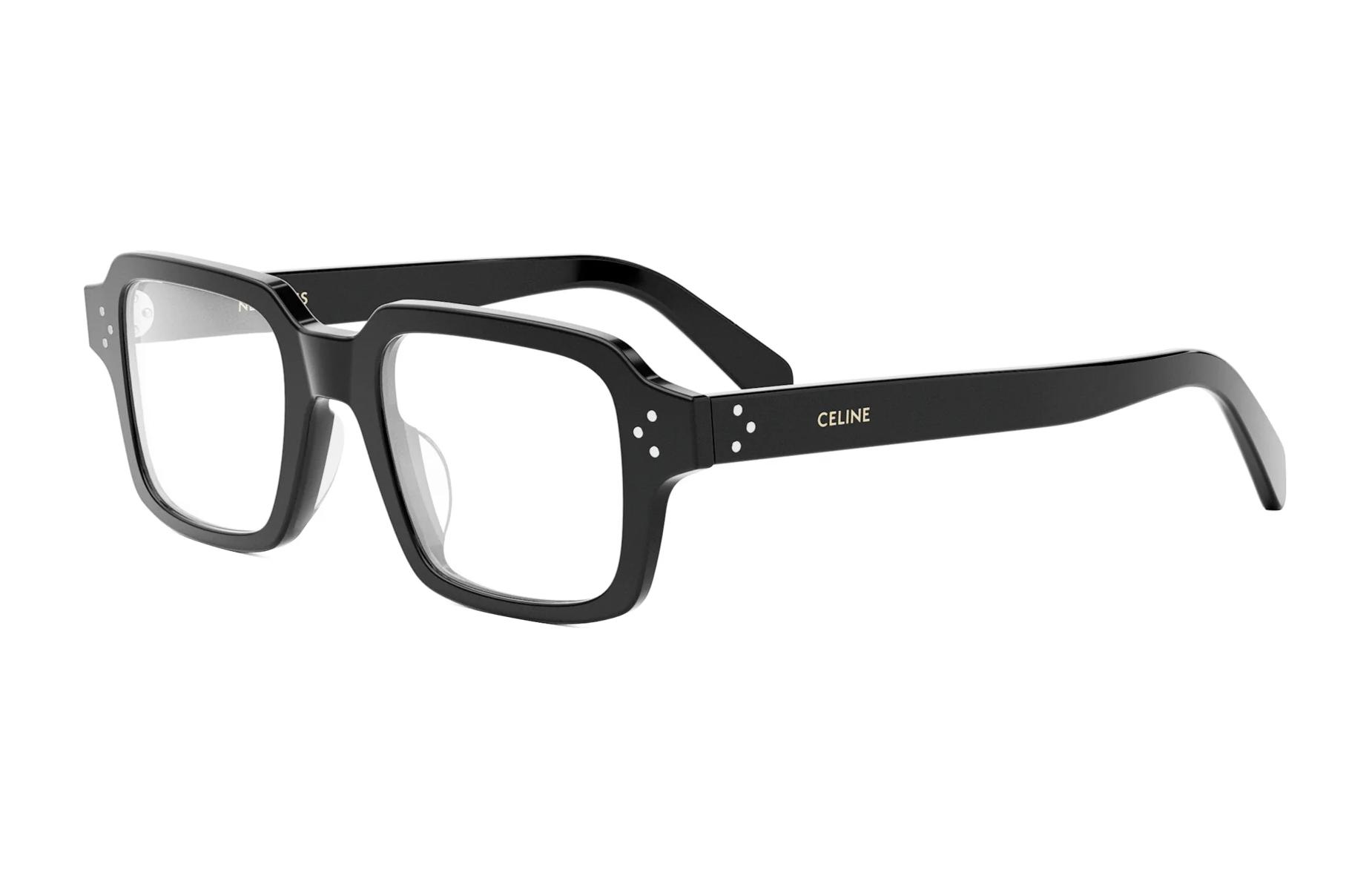 (Women) CELINE Acetate Rectangular Optical Glasses for Women - Black CL50144U001 圖 2