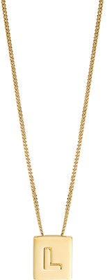 (W) CELINE 字母黄铜项链 女士 - 金色. 46N0L6BRA-35OR Shop (W) CELINE 字母黄铜项链 女士 - 金色. 46N0L6BRA-35OR