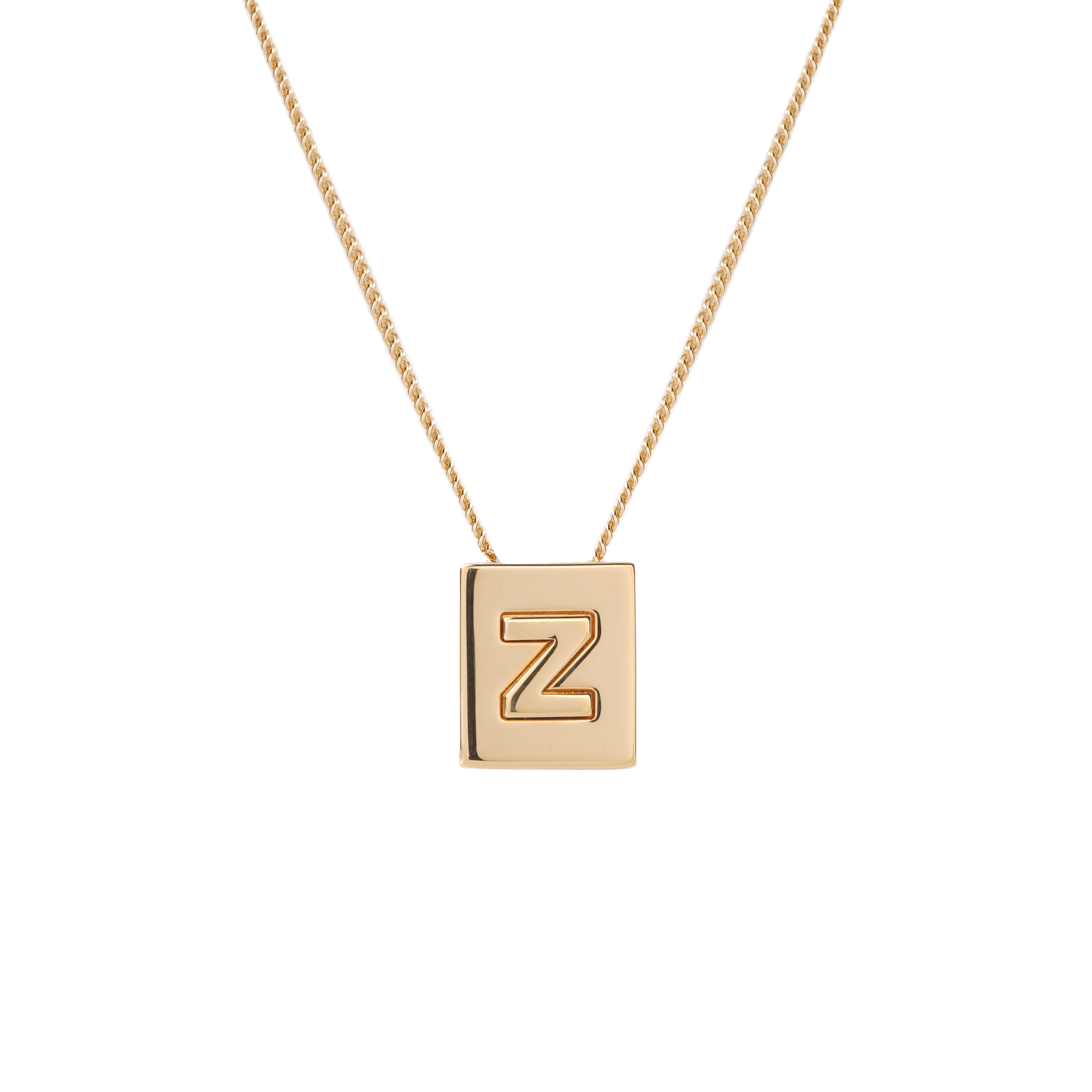 (Women) CELINE Alphabet Gold Letter Necklace Brass Jewelry - Gold Finish. 46N0Z6BRA-35OR