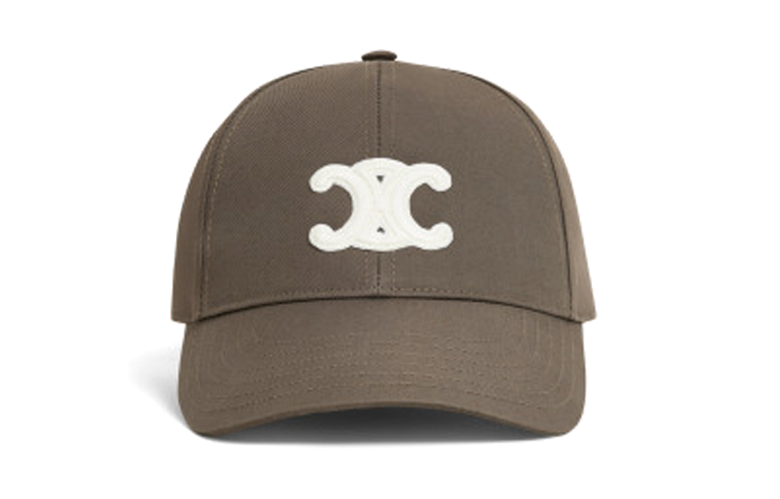 Lookbook (W) CELINE 字母標誌棉質棒球帽 咖啡棕色 2AUT6969P.18DT