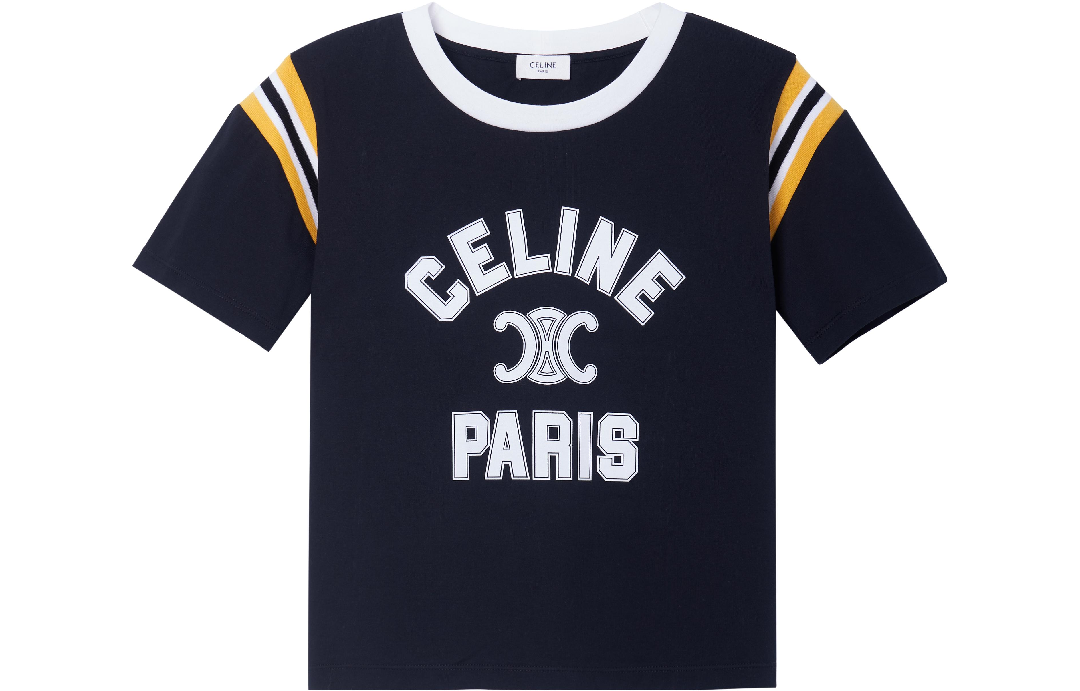 (Women) CELINE Alphabet Print SS23  T-Shirt Black 2X99C671Q-38WL