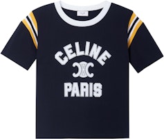 (Women) CELINE Alphabet Print SS23 T-Shirt Black 2X99C671Q-38WL (Women) CELINE Alphabet Print SS23 T-Shirt Black 2X99C671Q-38WL