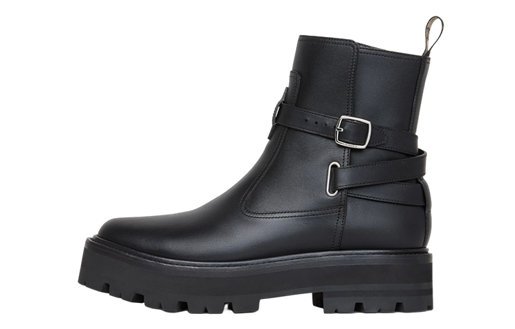 (W) CELINE Ankle Boot 'Black Buckle'