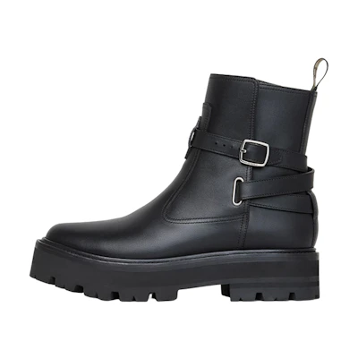 (W) CELINE Ankle Boot 'Black Buckle'