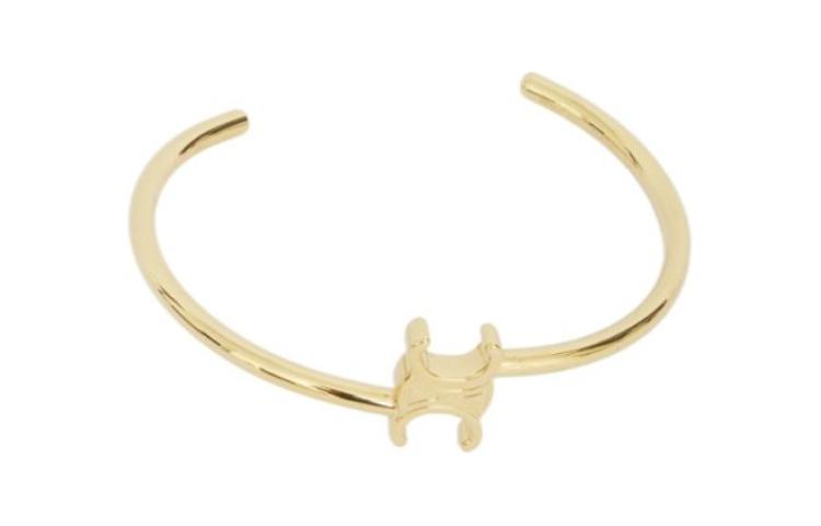 (Women) CELINE Asymmetrical Brass Bracelet Women’s Gold. 460PQ6BRA 圖 2