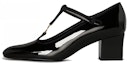 Buy (W) CELINE Babies T-Strap High Heels 'Kulit Hitam Berkilat dan Jalur Grosgrain' 333893321C.38NO