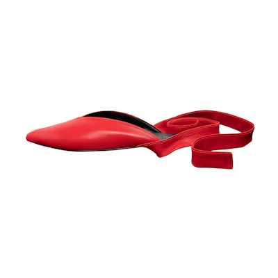 (W) CELINE Ballerina Flat 'Red Pointed Toe'