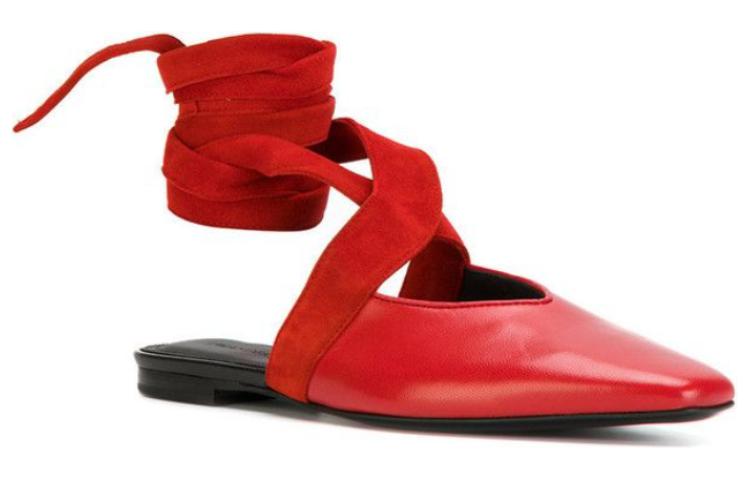 Lookbook (W) CELINE Bailarina Plana 'Punta Roja' 321883LSV.27BR