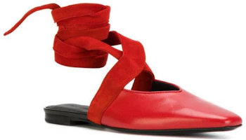 Lookbook (Women) CELINE Ballerina Flat 'Red Pointed Toe' 321883LSV.27BR