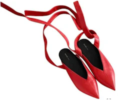Shop (Women) CELINE Ballerina Flat 'Red Pointed Toe' 321883LSV.27BR