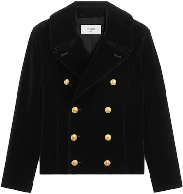 (W) Celine 黑色雙排扣休閒外套 2V27P933C-38NO Buy (W) Celine 黑色雙排扣休閒外套 2V27P933C-38NO