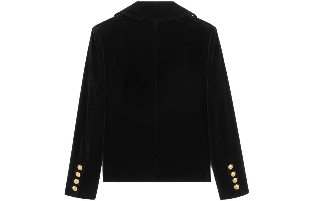 Lookbook (W) Celine 黑色雙排扣休閒外套 2V27P933C-38NO