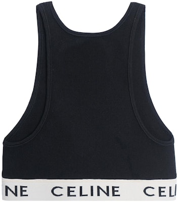 (W) 셀린 블랙 라운드넥 로고 디저인 니트 탱크탑. 2A68L372N-38CR Lookbook (W) 셀린 블랙 라운드넥 로고 디저인 니트 탱크탑. 2A68L372N-38CR