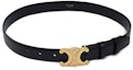 Shop (W) CINTURÓN DE PIEL NEGRO CELINE - DISEÑO SIMPLE, ANCHO 1.8CM 45AX63A01.38NO
