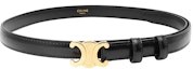 Details for (W) CINTURÓN DE PIEL NEGRO CELINE - DISEÑO SIMPLE, ANCHO 1.8CM 45AX63A01.38NO
