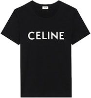 (W) CELINE Kaos Pendek Santai Hitam dengan Logo Print 2X314916G-38AW Order (W) CELINE Kaos Pendek Santai Hitam dengan Logo Print 2X314916G-38AW