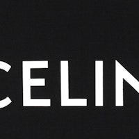 (W) CELINE Kaos Pendek Santai Hitam dengan Logo Print 2X314916G-38AW Sizing (W) CELINE Kaos Pendek Santai Hitam dengan Logo Print 2X314916G-38AW