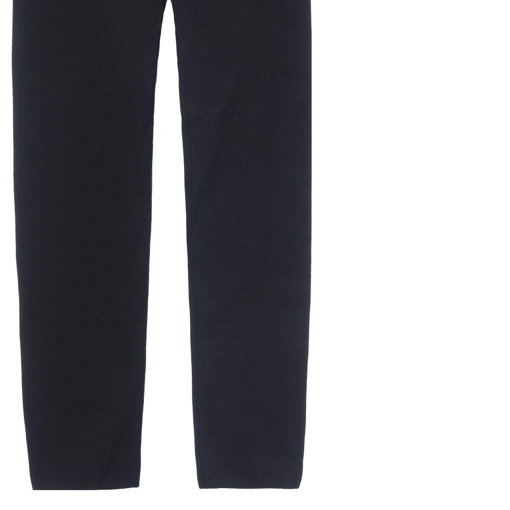 Shop (Women) CELINE Black Straight Leg Logo Waistband Leggings 2A05P372N-38CR