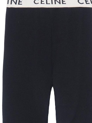 (Women) CELINE Black Straight Leg Logo Waistband Leggings 2A05P372N-38CR Details for (Women) CELINE Black Straight Leg Logo Waistband Leggings 2A05P372N-38CR