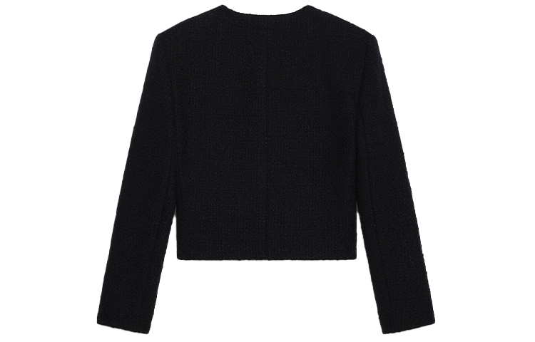 Lookbook (Women) CELINE Black Terry Button-Up Jacket. 2V13G764L-38NO