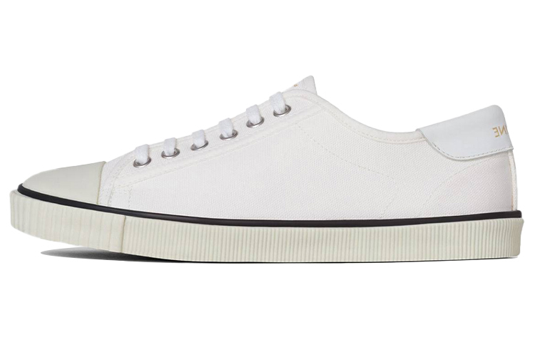 (Women) CELINE Blank Canvas Low Lace Up Sneaker Off White 337812006C.01OW