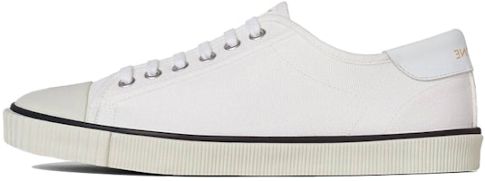 (Women) CELINE Blank Canvas Low Lace Up Sneaker Off White 337812006C.01OW (Women) CELINE Blank Canvas Low Lace Up Sneaker Off White 337812006C.01OW