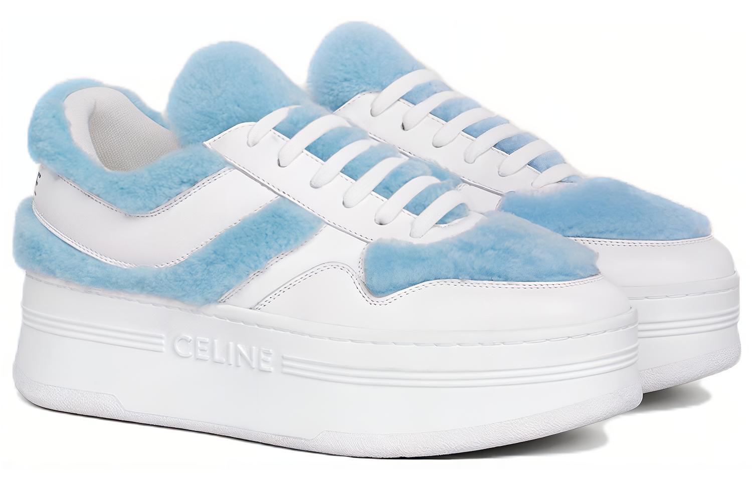 (W) CELINE Block 'White Blue Leather' 圖 2
