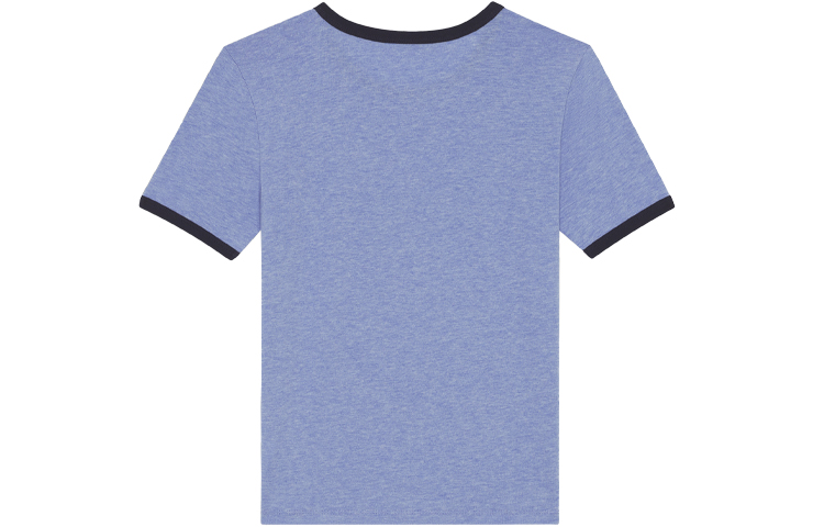 (Women) CELINE Blue Logo Print Cotton Crewneck Short Sleeve T-Shirt. 2X575485F-07BQ 圖 3