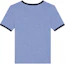 Lookbook (W) Kaos Pendek Celine Biru Logo Print Katun Crewneck. 2X575485F-07BQ