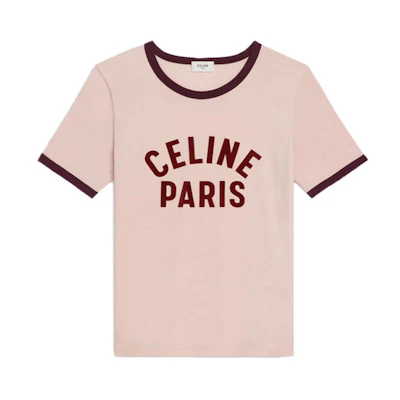 (Women) CELINE Boxy Knit T-Shirt Light Pink FW21 2X855501F-24PN