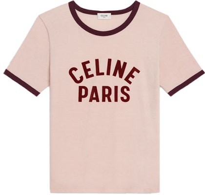 (W) CELINE 方形针织T恤 浅粉色 FW21 2X855501F-24PN Order (W) CELINE 方形针织T恤 浅粉色 FW21 2X855501F-24PN