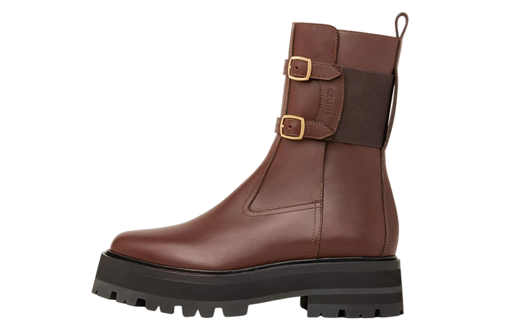 (W) CELINE Buckle Fashion Ankle Boot 'Ebony'