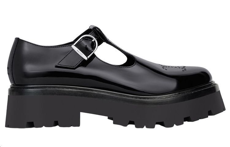 Order (Women) CELINE Buckled Patent Leather Platform 'Black' 348613517C.38NO