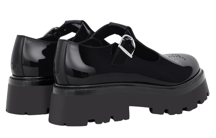 Purchase (Women) CELINE Buckled Patent Leather Platform 'Black' 348613517C.38NO