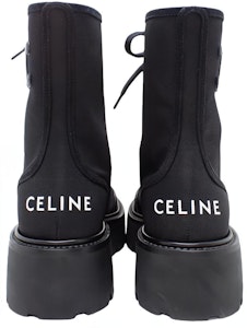 (W) CELINE 黑色标志皮革系带厚靴 345597004C.38NO Purchase (W) CELINE 黑色标志皮革系带厚靴 345597004C.38NO