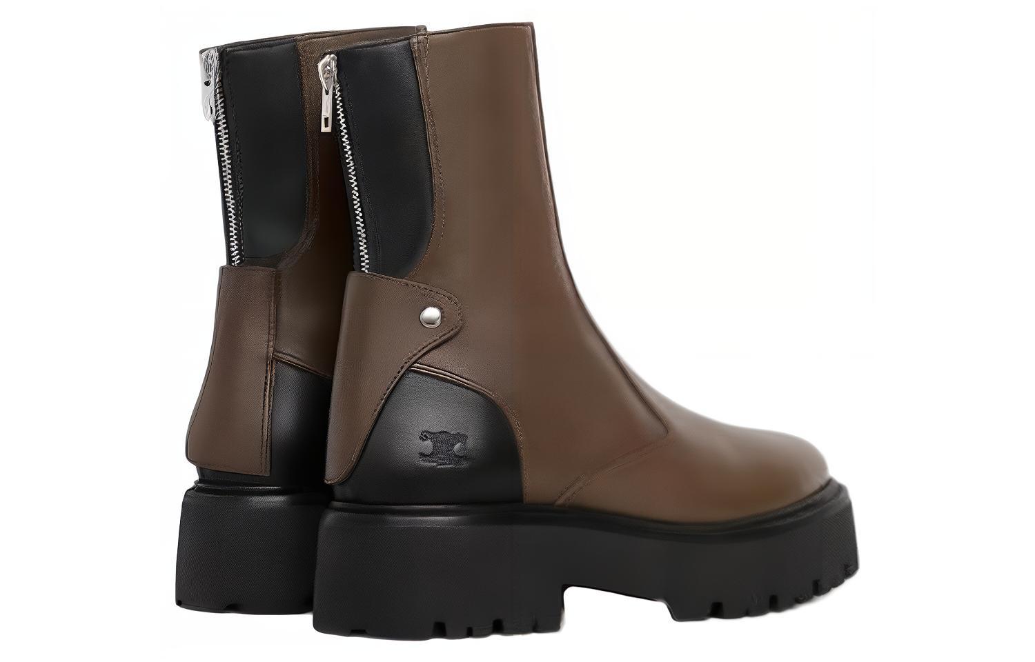 (W) CELINE Bulky Boot 'Brown Black Zip' 圖 4