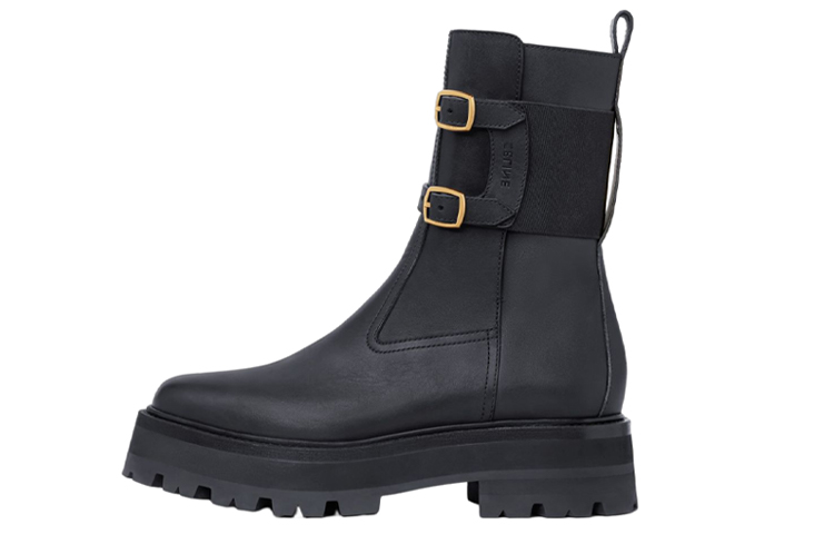 (Women) CELINE Bulky Mid-Top Boot 'Black' 346513607C.38NO