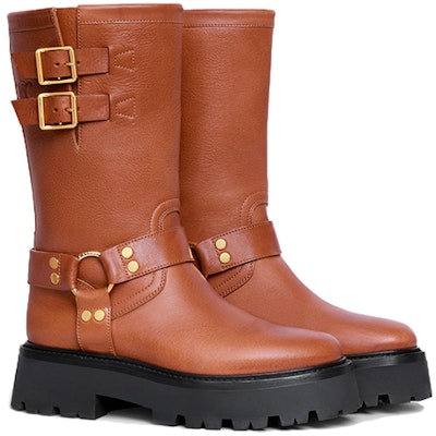(W) CELINE Bulky Mid 'Motorcycle Fashion Coklat' 354573492C.19TO Order (W) CELINE Bulky Mid 'Motorcycle Fashion Coklat' 354573492C.19TO
