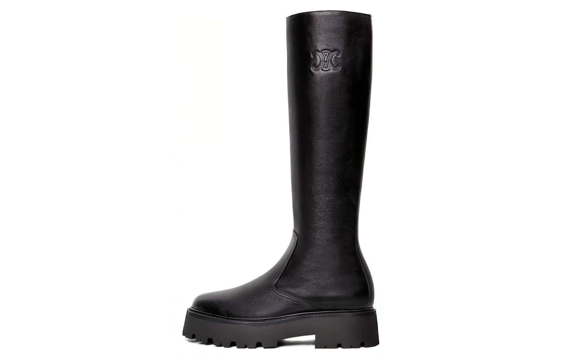 (Women) CELINE Bulky Zipped Boots 'Black' 354233492C.38NO