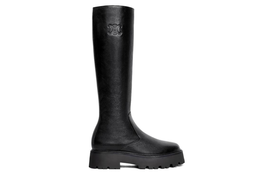 Order (W) CELINE High-Top Boots 'Sepatu Bot Kulit Hitam Fashion' 354233492C.38NO