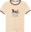 Order (W) CELINE奶油黄标志印花棉质圆领T恤 2X575114L-11MR