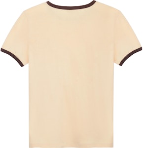 (W) CELINE Kaos Crewneck Kuning Butter Logo Print Katun 2X575114L-11MR Lookbook (W) CELINE Kaos Crewneck Kuning Butter Logo Print Katun 2X575114L-11MR