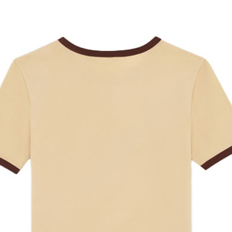 Sizing (W) CELINE奶油黄标志印花棉质圆领T恤 2X575114L-11MR