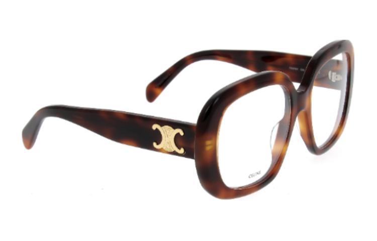 (Women) CELINE Butterfly Optical Frame Tortoiseshell with Logo Detail. CL50106I-053